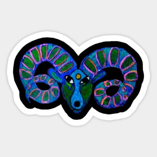 Aries Zodiac Sign Sticker